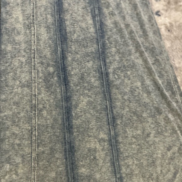 Crew Basics Vintage-Inspired Light Blue “Denim Look” Maxi Skirt - Picture 12 of 15